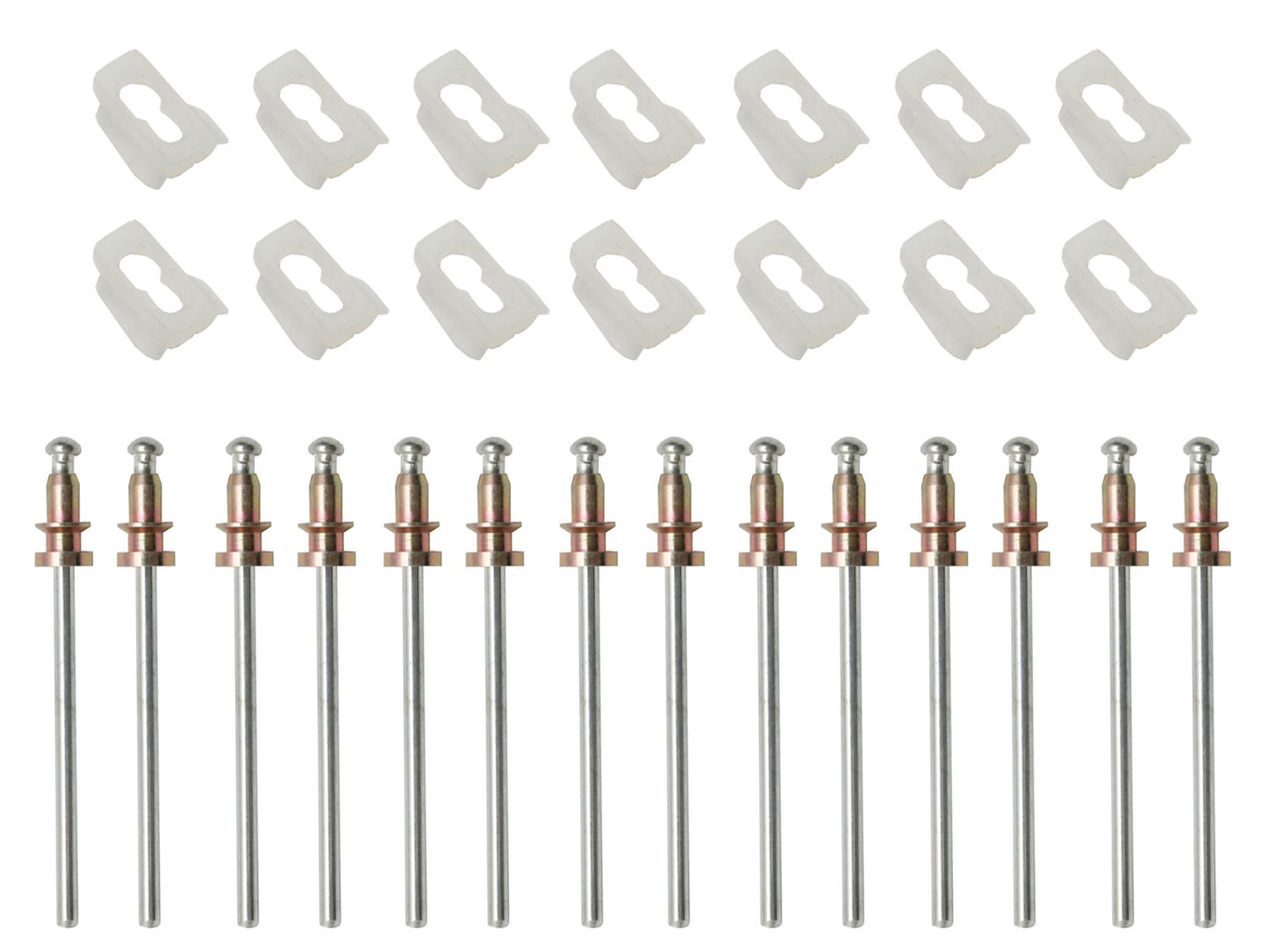 Holden Torana Clips FRONT Door + 1/4 Belt Moulding Kit LC LJ rivet chrome trim - BMC1015