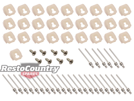 Holden Clips Wheel Arch Moulding x4 Kit HK HT HG rivet screw chrome trim - BMC1020