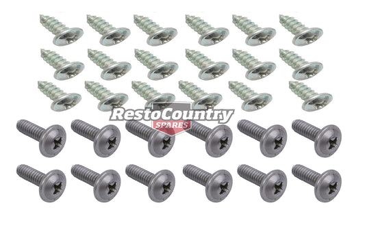 Holden Wheel Arch Moulding Skirt Screw Fitting Kit Front +Rear HQ HJ HX HZ mould - BMC1025
