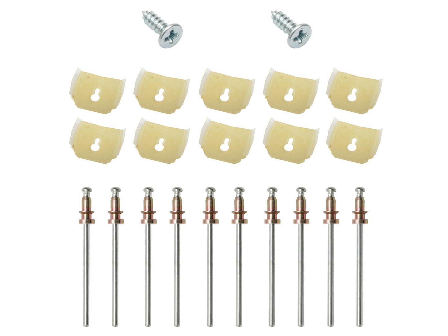 Holden Lower Quarter Panel Moulding Clip Set + Rivets HG Sedan chrome trim 1/4 - BMC1029
