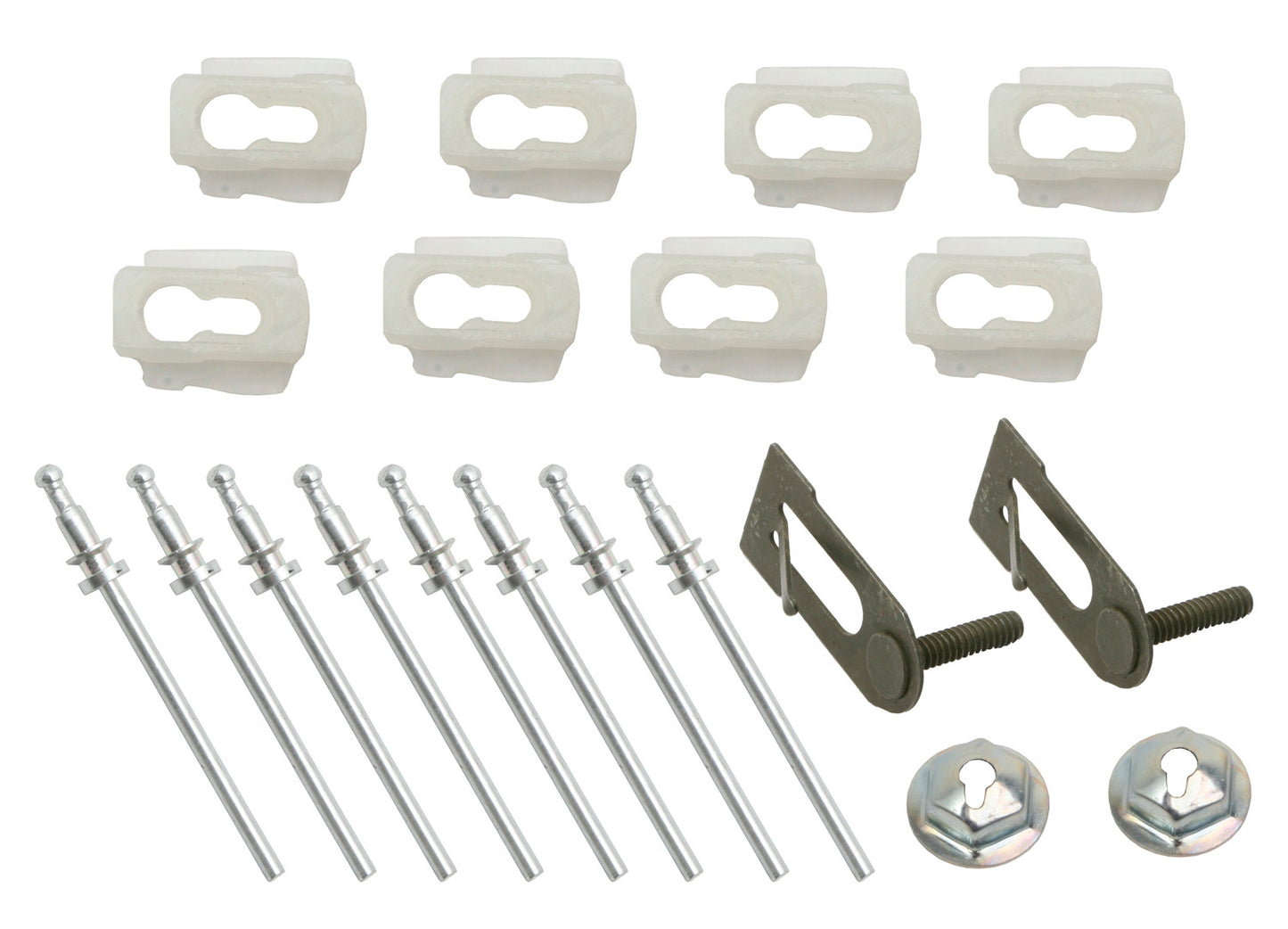 Holden Clips Rear Quarter Moulding Set HK Kingswood x 20pc chrome trim qtr screw - BMC1037