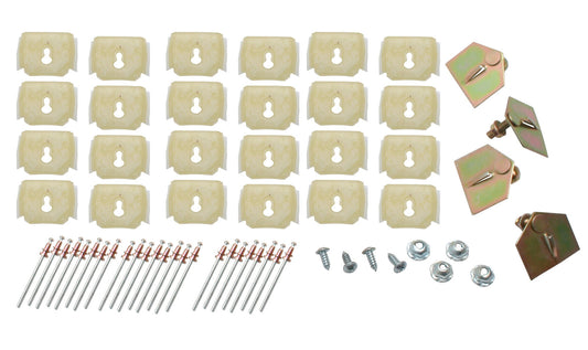 Holden Clips SILL Moulding Kit HG Kingswood Monaro (ex GTS) rivet screw chrome - BMC1038