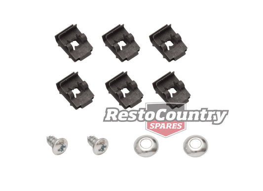 Holden Commodore Tail Light Moulding Clip Set VL NOT Calais eye brow mould trim - BMC1050A