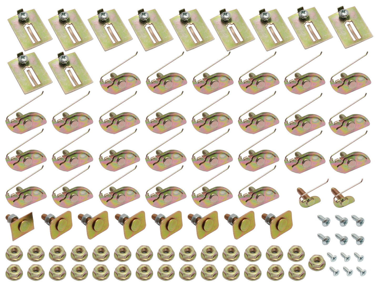 Holden Body Mould Trim Clips Chrome Strip EH Station Wagon + Sedan 93pc Moulding - BMC1053