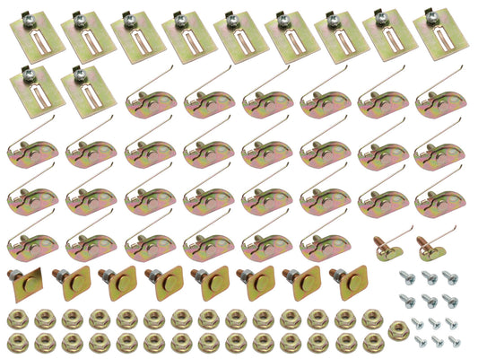 Holden Body Mould Trim Clips Chrome Strip EH Station Wagon + Sedan 93pc Moulding - BMC1053