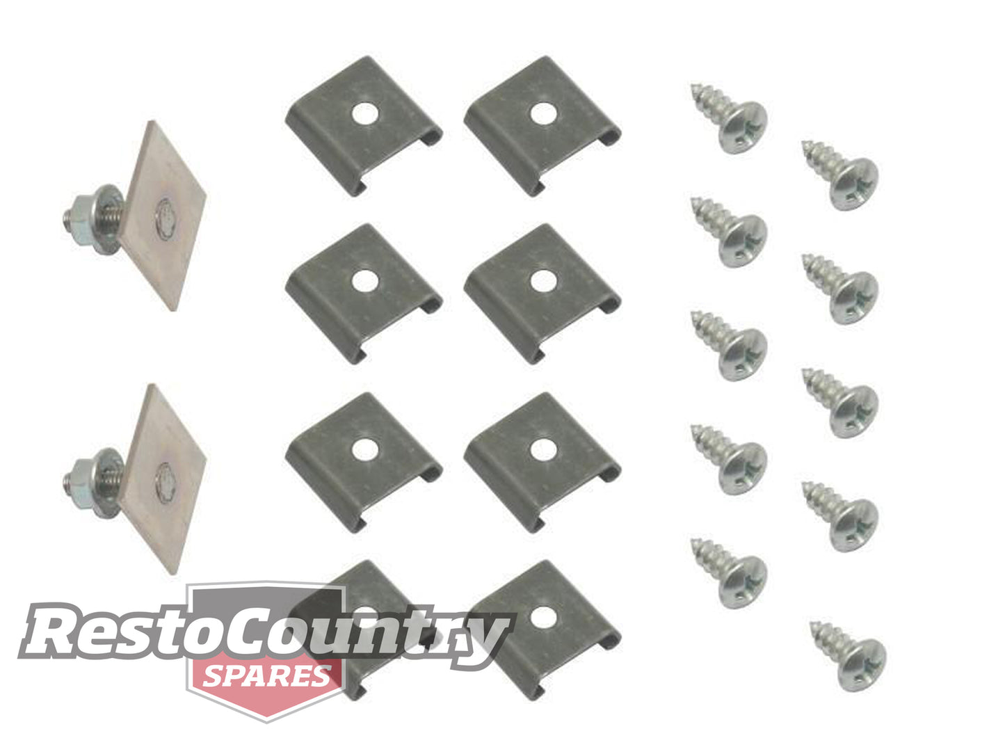 Holden Quarter Panel Top Moulding Retainer Clip Set FB nut bolt screw mold - BMC1057