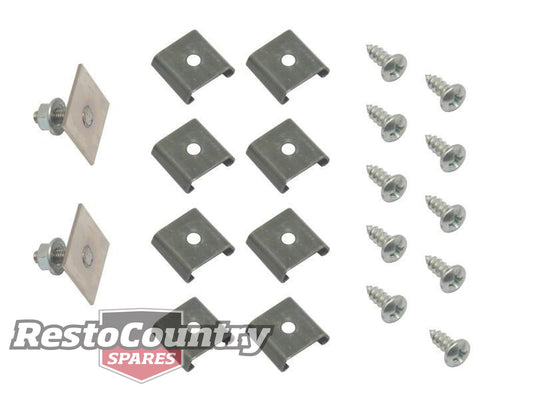 Holden Quarter Panel Top Moulding Retainer Clip Set FB nut bolt screw mold - BMC1057