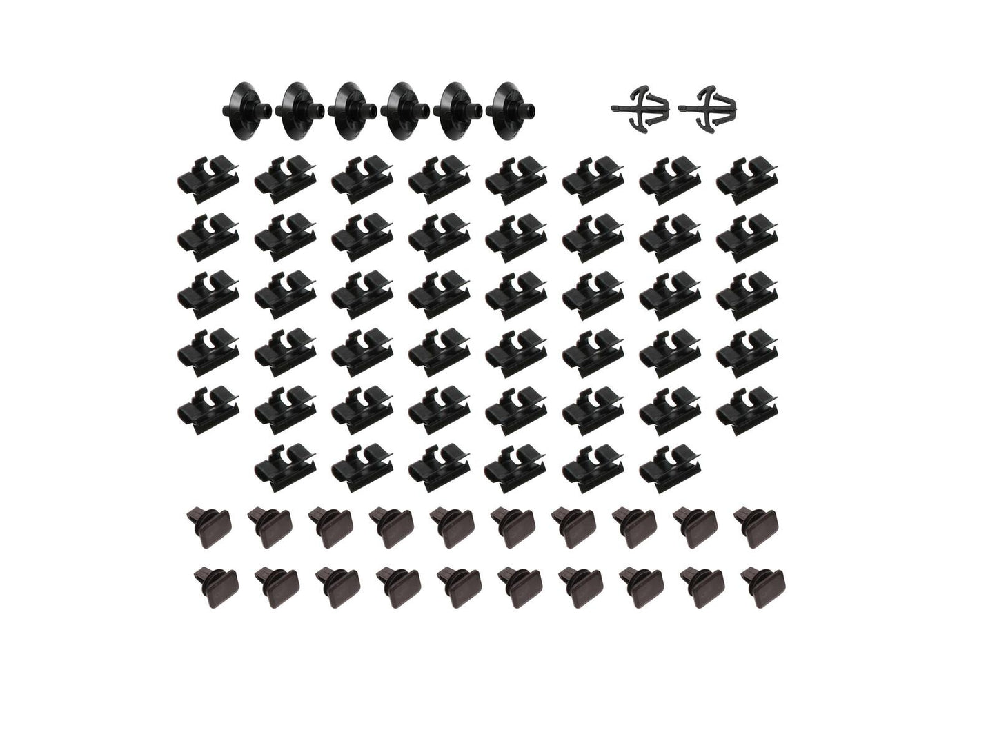 Holden Commodore Clips Chrome Strip FRONT + REAR Bumper Bar + Moulding VL CALAIS - BMC1300