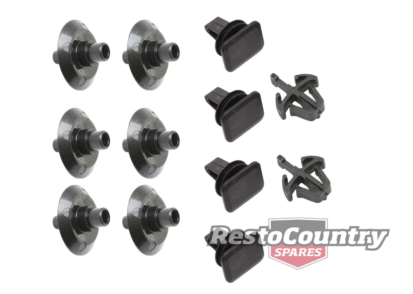 Holden Commodore VL Front Bumper Bar + Mouldings CLIP Kit trim mould mold - BMC1306