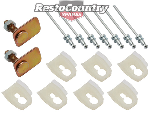 Holden HT Monaro/Kingswood Sedan Boot Lid Moulding Trim Clips Kit chrome mould - BMC1311
