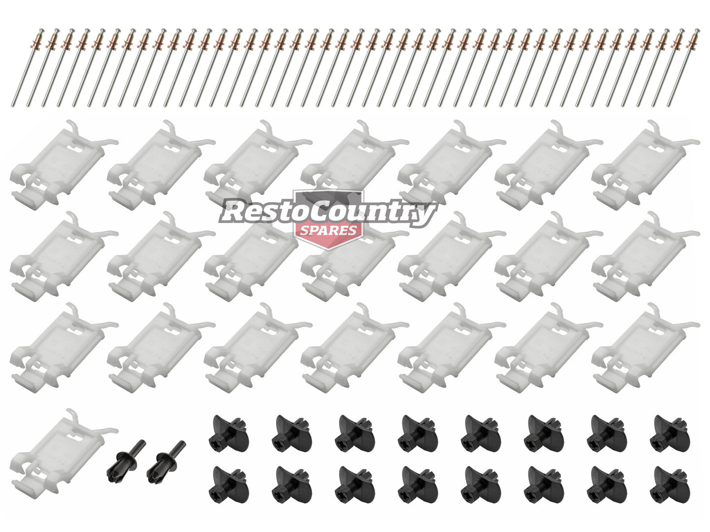 Holden Commodore Sill Mould FITTING Kit Complete VL Calais lower door kit - BMC1313