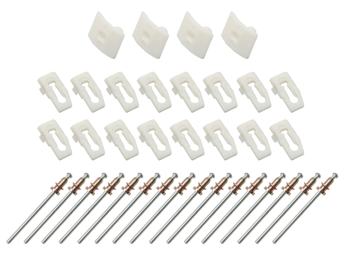 Ford Door Waist Chrome Moulding Clips Set XW XY Falcon mould trim - BMC2006