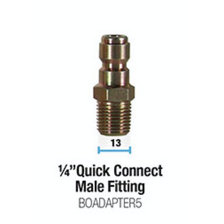 BOWDEN'S OWN 1/4" Quick Connect Male Pressure Washer Snow Cannon Adapter