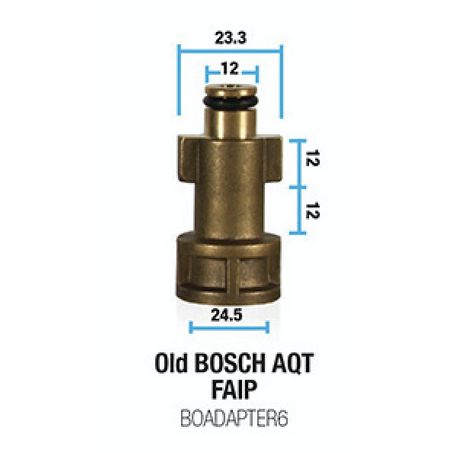 BOWDEN'S OWN Old Bosch AQT FAIP Pressure Washer Snow Cannon Adapter