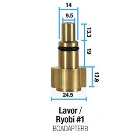 BOWDEN'S OWN Lavor Ryobi No1 Pressure Washer Snow Cannon Adapter