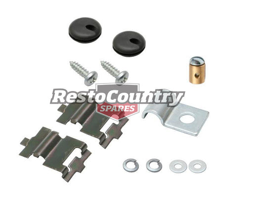 Holden Bonnet Cable Fitting Kit HK HT HG retainer clips screw grommet - BR1003