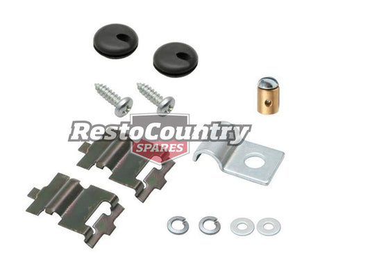 Holden Bonnet Cable Fitting Kit HK HT HG retainer clips screw grommet - BR1003