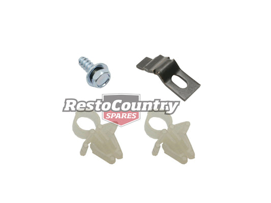 Holden Commodore Bonnet Cable + Stay Retaining Kit VN VP VR VS clip screw fit - BR1006