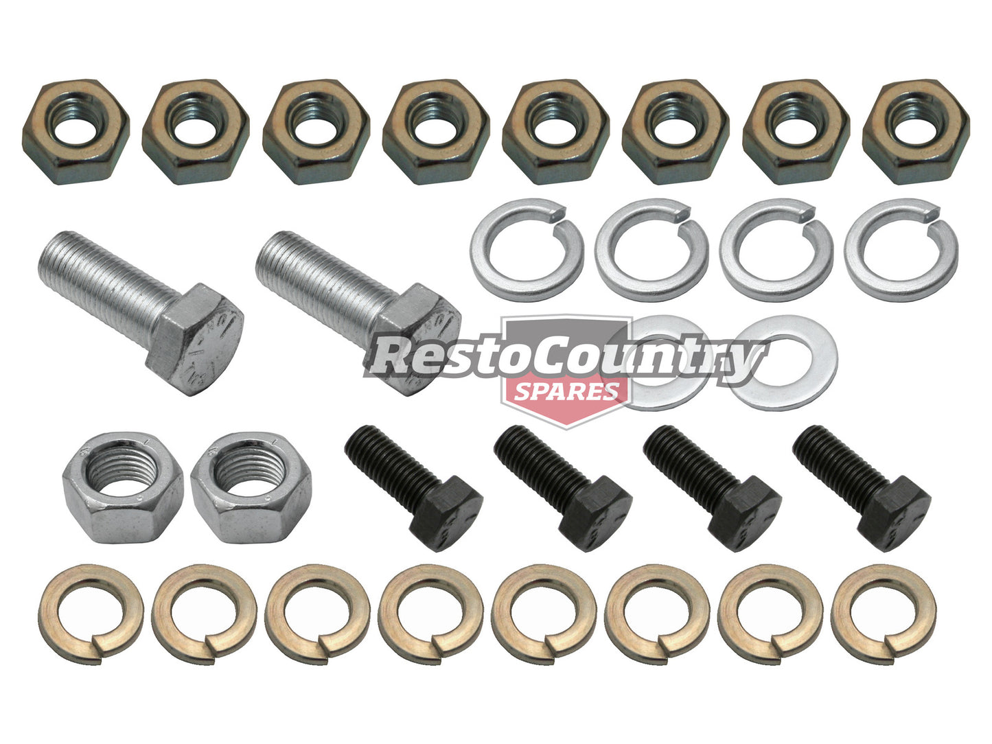 Holden Engine Mounting Nut + Bolt Kit EJ Front + Rear screw mount - BS1009