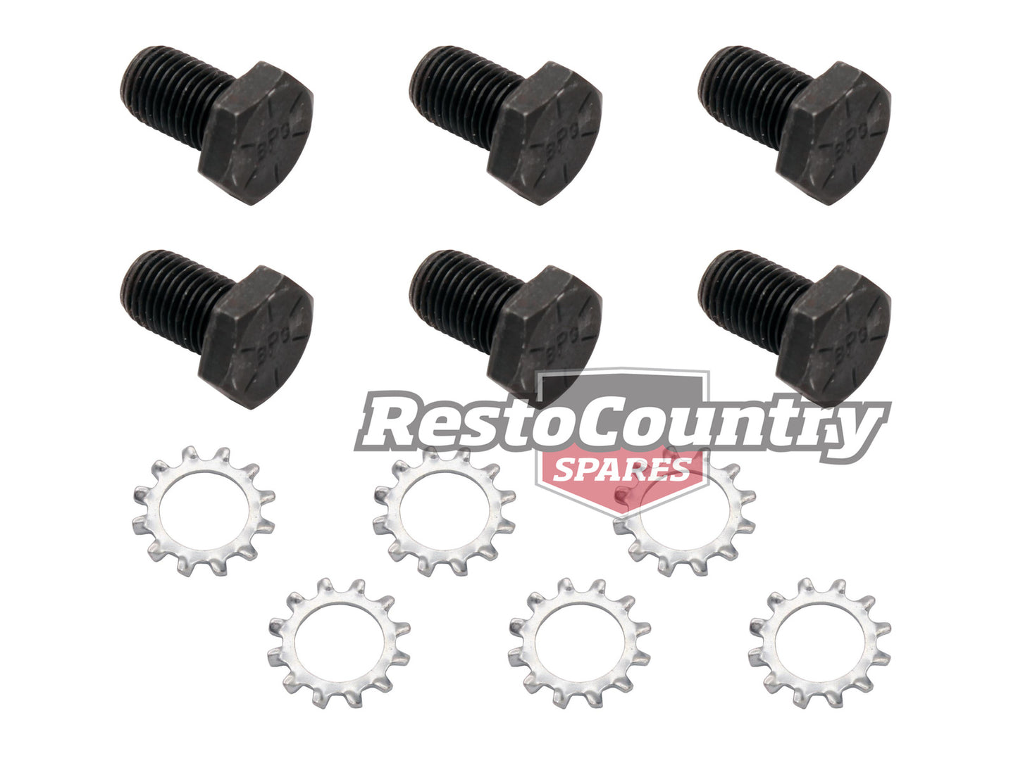 Holden V8 Auto Flexplate to Crank Bolt Set HQ - WB 253 308 VB - VL 253 304 308 - BS1030