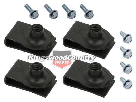 Holden Grille Mounting  Bolt Kit HQ suits all models  screw  nut  grill - CBM1000G