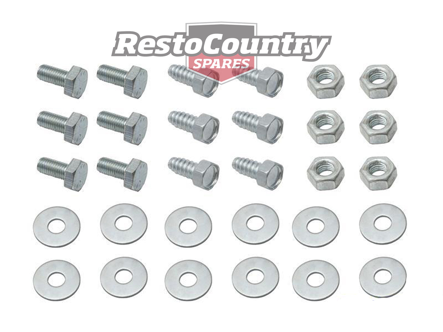 Holden Front Stone Tray Mounting Bolt Kit 48 FX nut clip panel fitting - CBM1001D