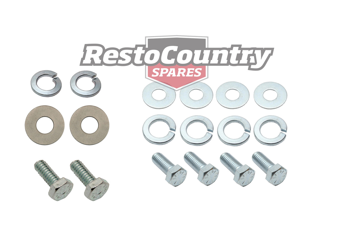 Holden Torana FRONT Bumper Bar Bracket Bolt Kit LATE LJ Late nut washer mount - CBM1011B