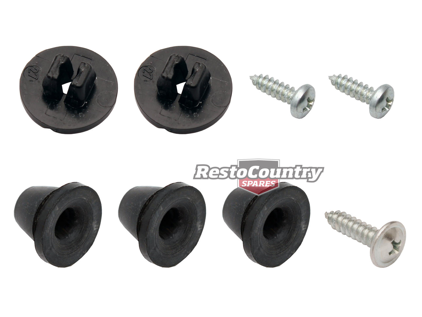 Holden Commodore Grille Mount Kit VB VC VH VK Grommet + Screws - CBM1012