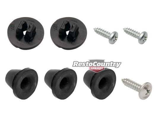 Holden Commodore Grille Mount Kit VB VC VH VK Grommet + Screws - CBM1012