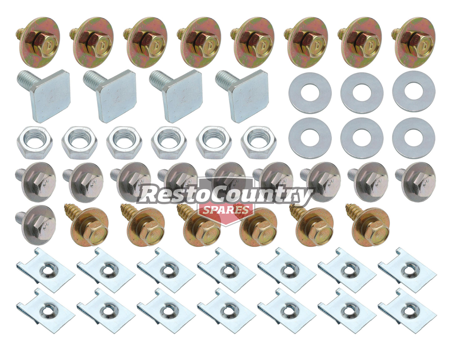 Holden Commodore Fender Mounting Bolt Kit VN VG VP VQ w/ Bonnet Struts - CBM1017