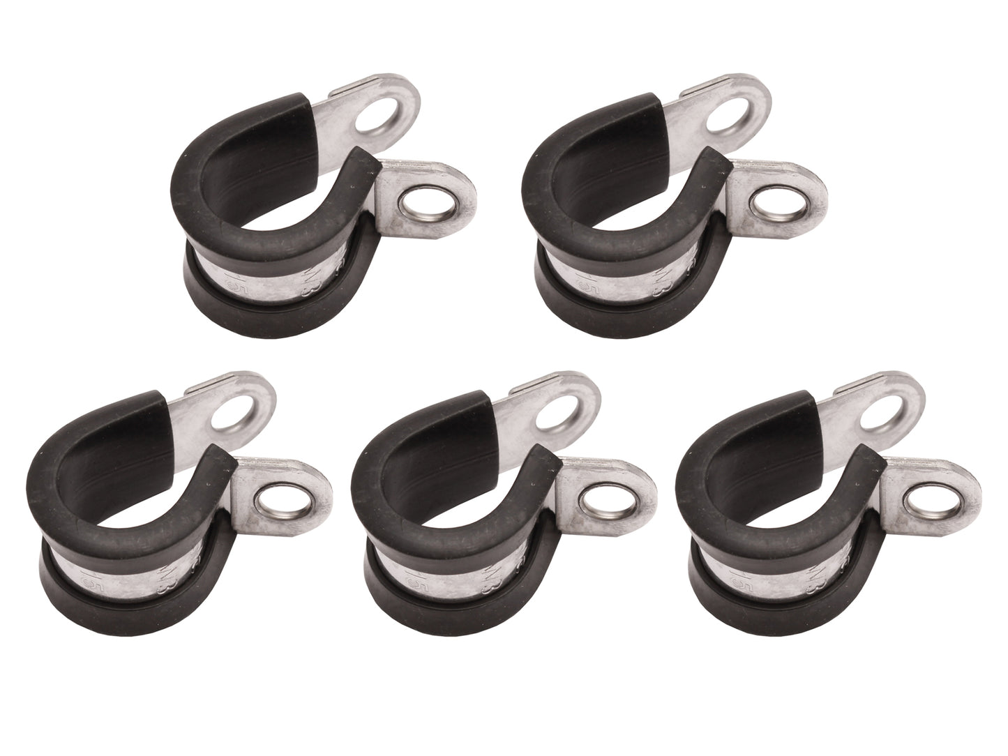 Stainless Steel Cushion Clamp Set x5 15mm x 15mm hose ring worm Resto Country - CC1015