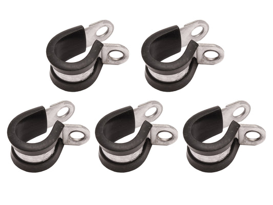 Stainless Steel Cushion Clamp Set x5 15mm x 15mm hose ring worm Resto Country - CC1015