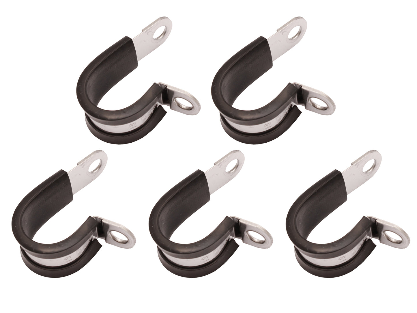 Stainless Steel Cushion Clamp Set x5 19mm x 15mm hose ring worm Resto Country - CC1019