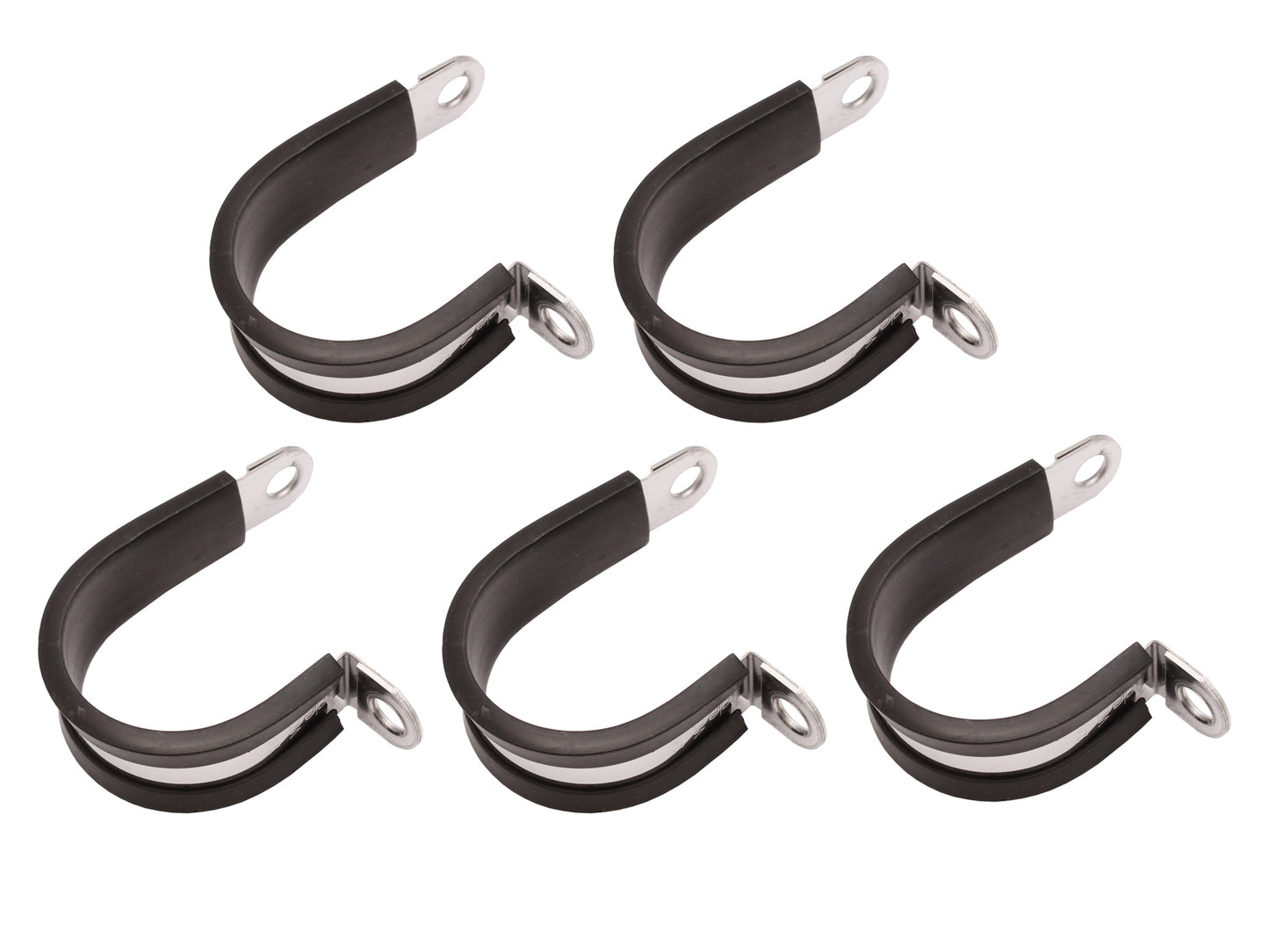 Stainless Steel Cushion Clamp Set x5 29mm x 15mm hose ring worm Resto Country - CC1029