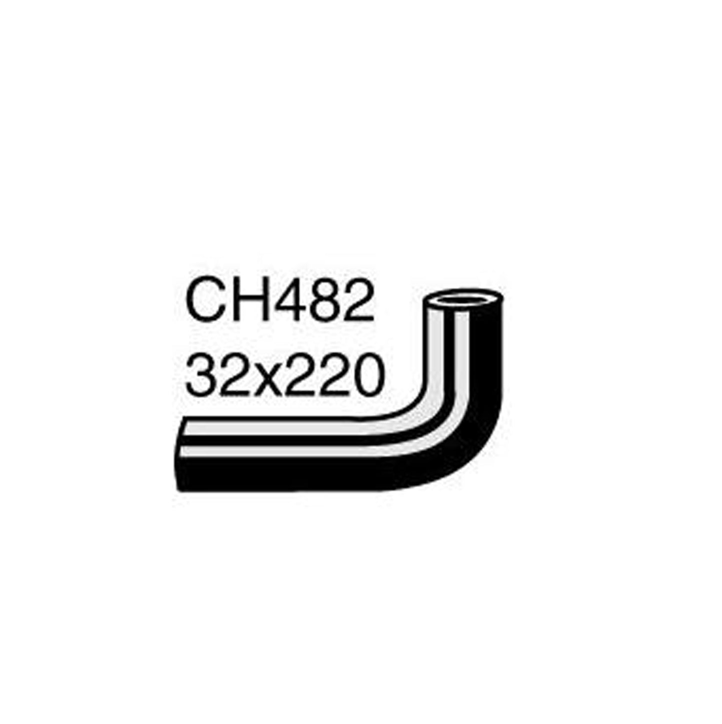 Holden Service UPPER Radiator Hose 48 FE FC FB EK 132 138 - CH482