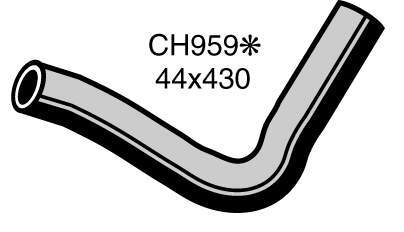 Ford LOWER Radiator Hose XW XY ZD 351 V8 Cleveland - CH959