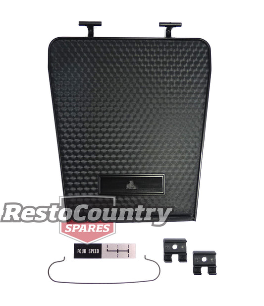 Holden GTS Centre Console Lid BLACK HQ HJ. Torana LH SLR LX interior - CL1001