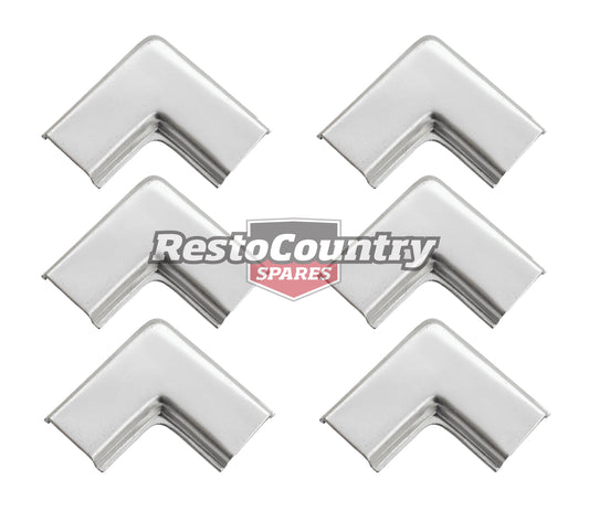 Holden Commodore Windscreen Locking Strip/Mylar Corner Escutcheon VB VC VH x6 - CP1169