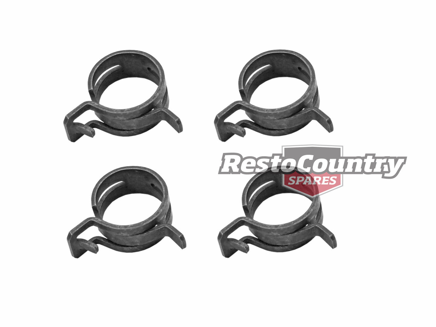 Holden Ford Hose Clamp Black x4 21-25mm XK-XY-XC. FX-HK-HG HQ HJ HX HZ WB LC-UC - CS0014