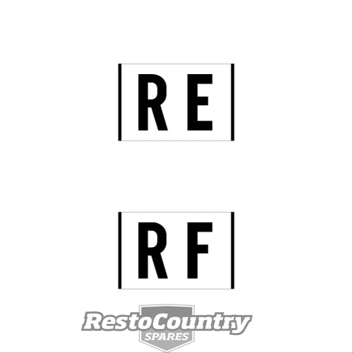 "Holden Horn Decal HQ HJ Premier LS Statesman "RE"  "RF" sticker label - D1018"