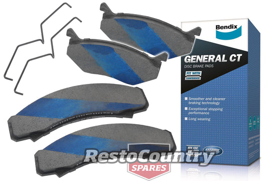 Bendix General CT Front Disc Brake Pads Holden Ford (GIRLOCK C'Iron)