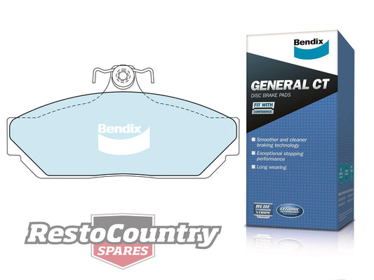 Bendix General CT Front Disc Brake Pads Holden HX HZ WB (Girlock ALLOY) stop