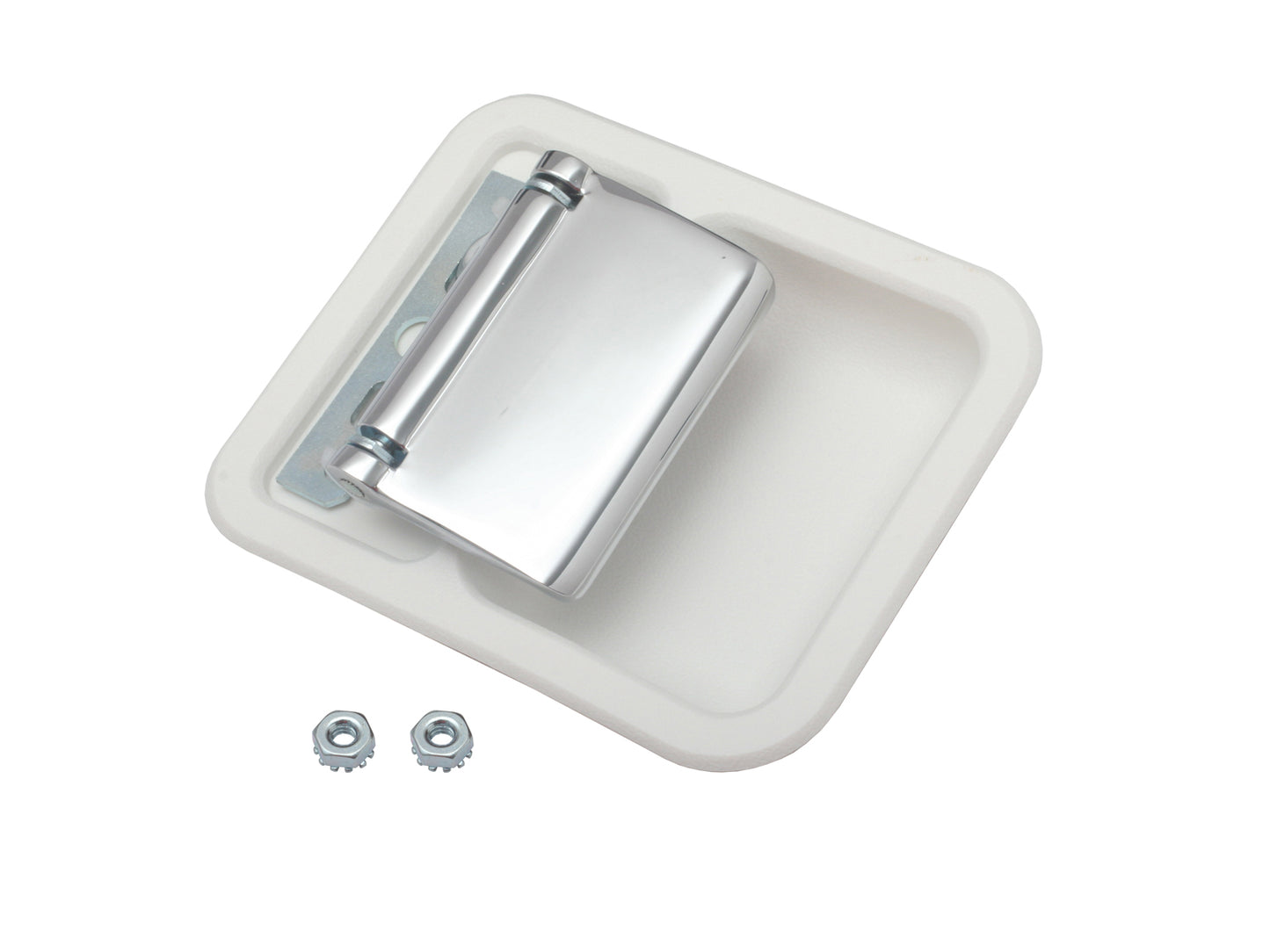 Ford Inner Door Handle Kit Right Hand White Bucket XT XW XY ZB ZC ZD grab chrome - DH2000W