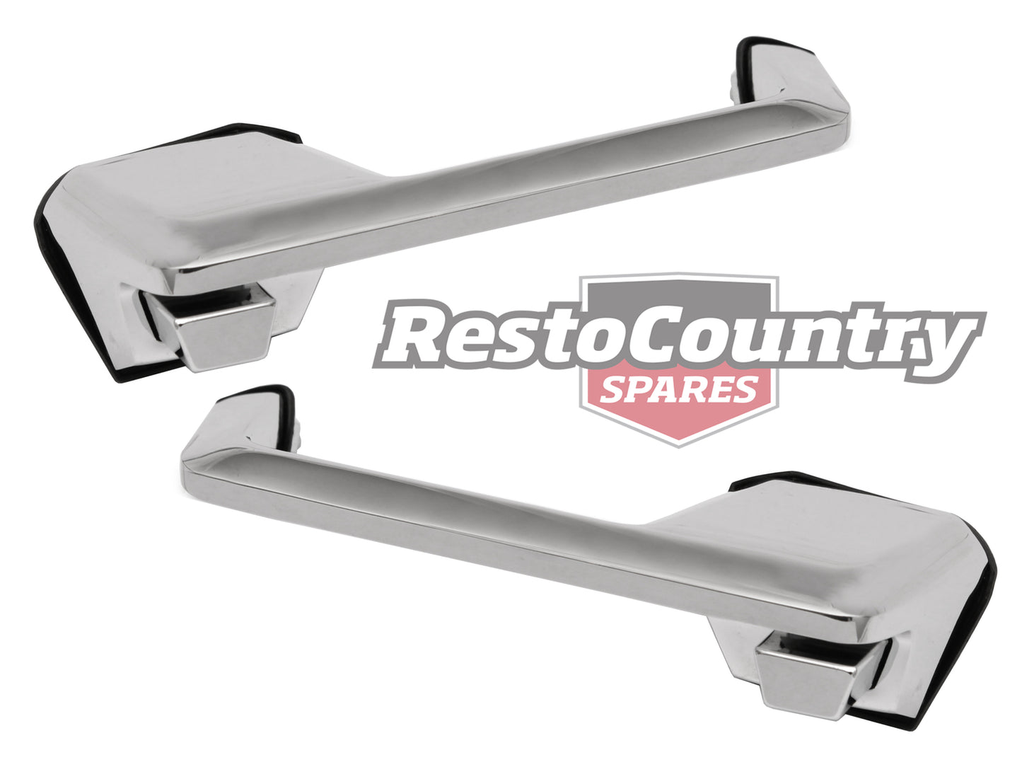 Ford REAR Chrome Outer Door Handle PAIR Left + Right XR XT XW XY ZC ZD grab - DH2021P