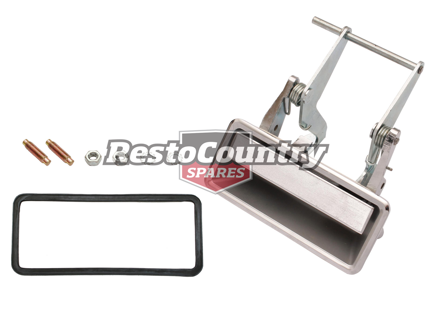 Ford Door Handle+Gasket+Fitting Kit RIGHT Rear Outer RHR Chrome XC ZH - DH2031