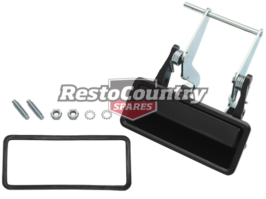 Ford Door Handle+Gasket+Fitting Kit RIGHT Rear Outer RHR Black XB XC ZF ZG ZH - DH2032
