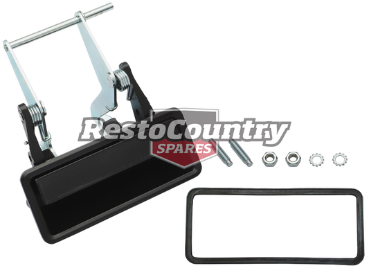 Ford Door Handle+Gasket+Fitting Kit LEFT Rear Outer LHR Black XB XC ZF ZG ZH - DH2034