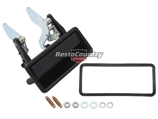 Ford Door Handle + Gasket + Fitting Kit LEFT Front Outer Black XB XC ZF ZG ZH - DH2036