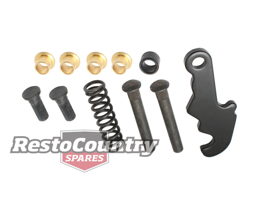Ford REAR Door Hinge Repair Kit XR XT XW XY ZC ZD Brass Bush pin spring - DHR2001
