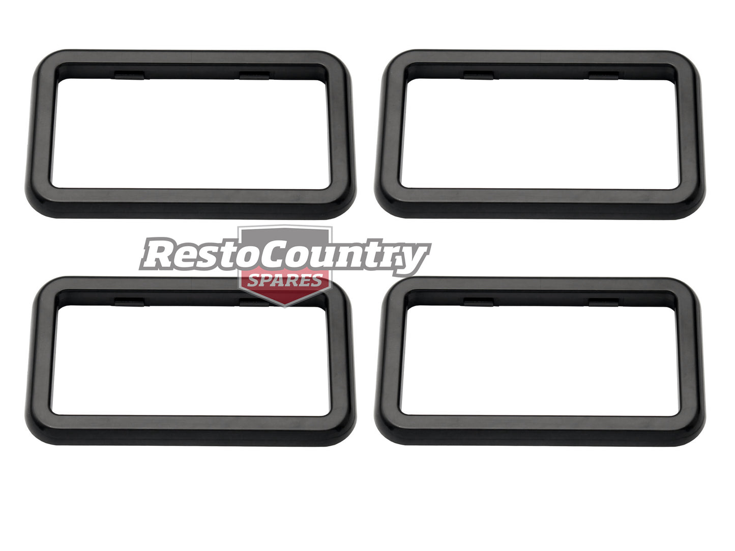Holden Commodore Door Handle Surround TRIMS VB VC VH VK VL Black x4 - DHS1000